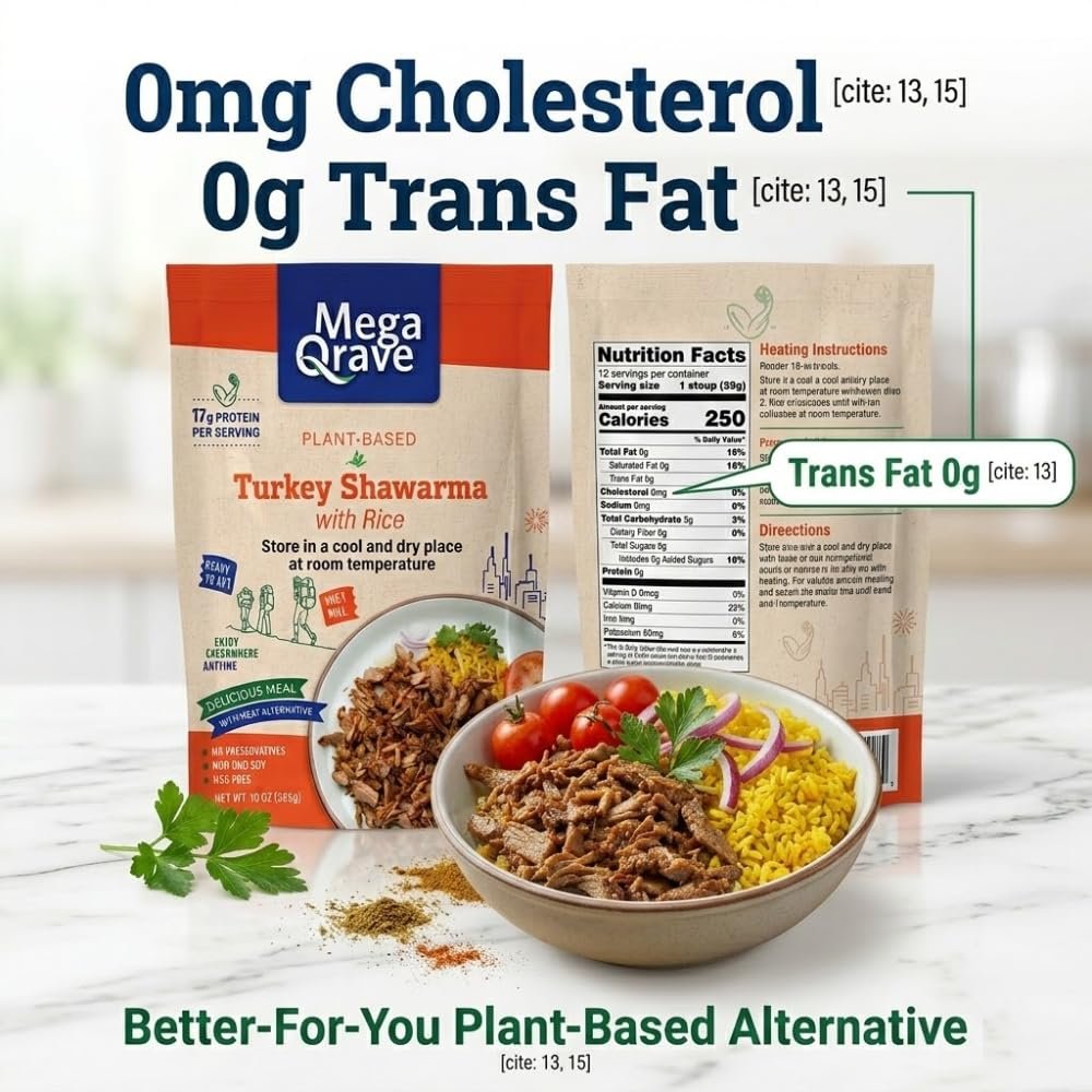 Mega Qrave better-for-you plant-based visual